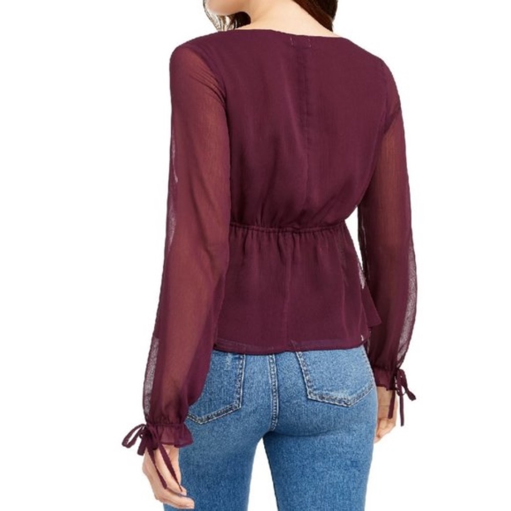 Q & A Pleated Ruffle Blouse - Picture 2 of 6